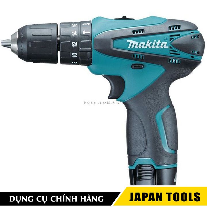 Máy khoan búa vặn vít 10/8.0/21mm dùng pin 10.8v makita hp330dz | japan tools