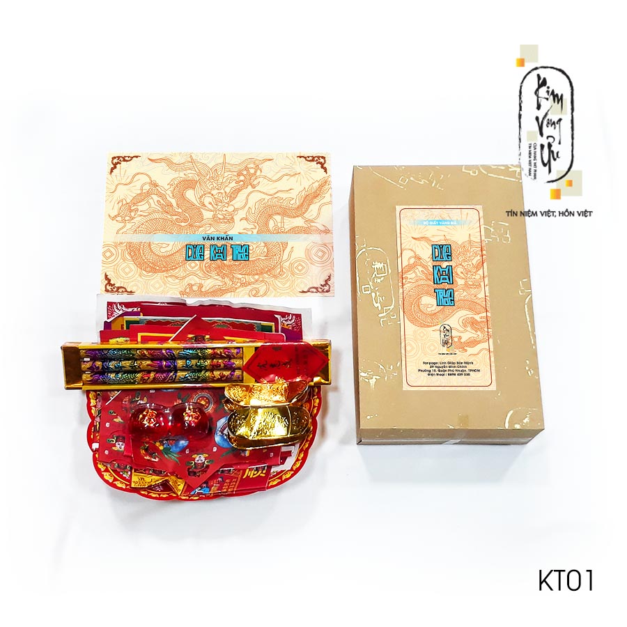 Phần vàng mã cúng Khai Trương cửa hàng/ công ty/ văn phòng Kim Vong Ưu - Kiểu 2