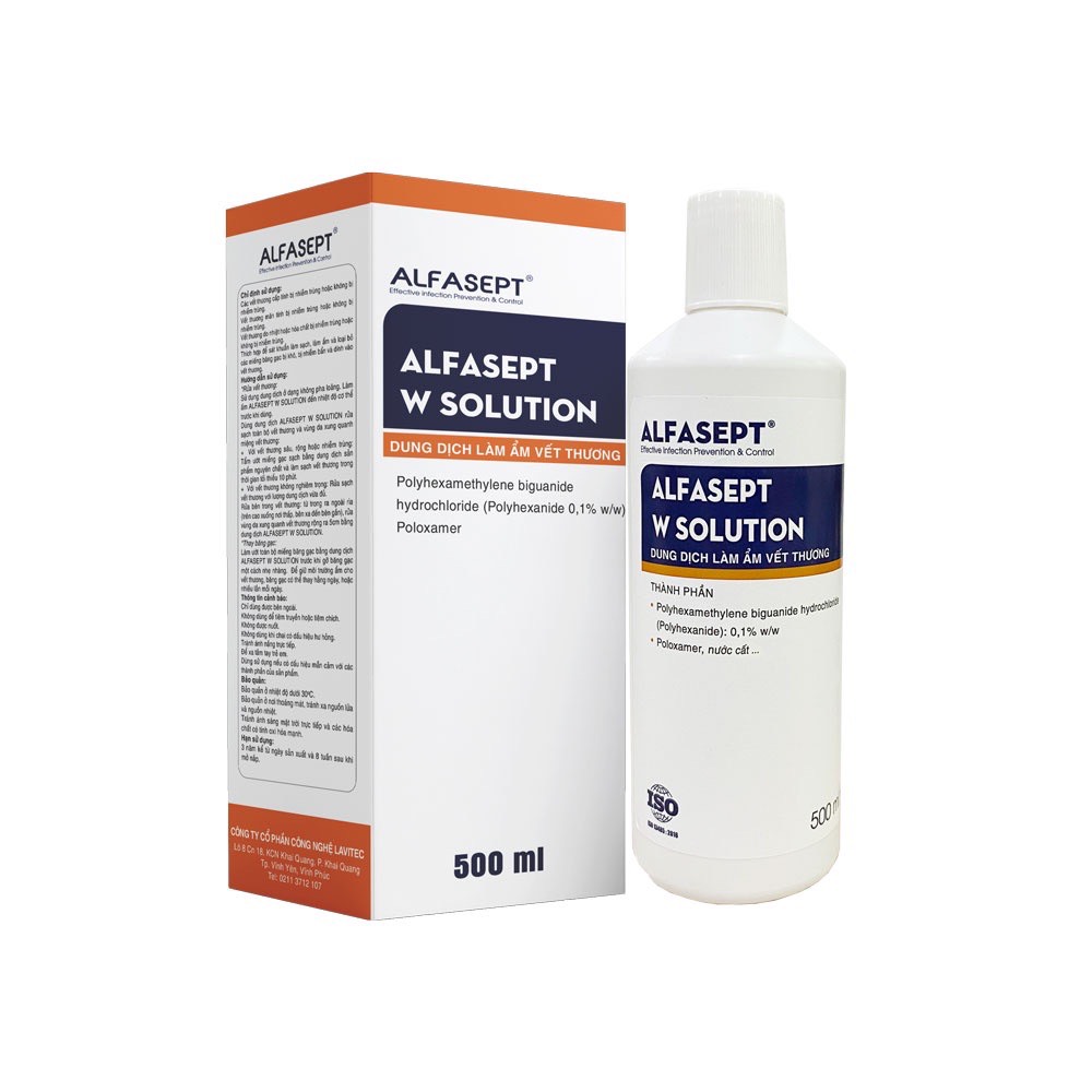 Dung Dịch Rửa Vết Thương ALFASEPT W Solution Giúp Làm Ẩm và Sạch Nhanh