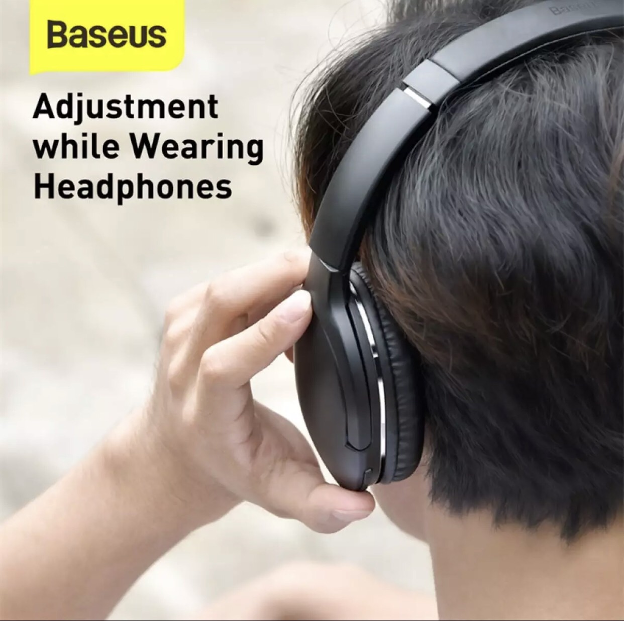 Tai nghe chụp tai gấp gọn cao cấp Baseus Encok D02 Pro  kết nối