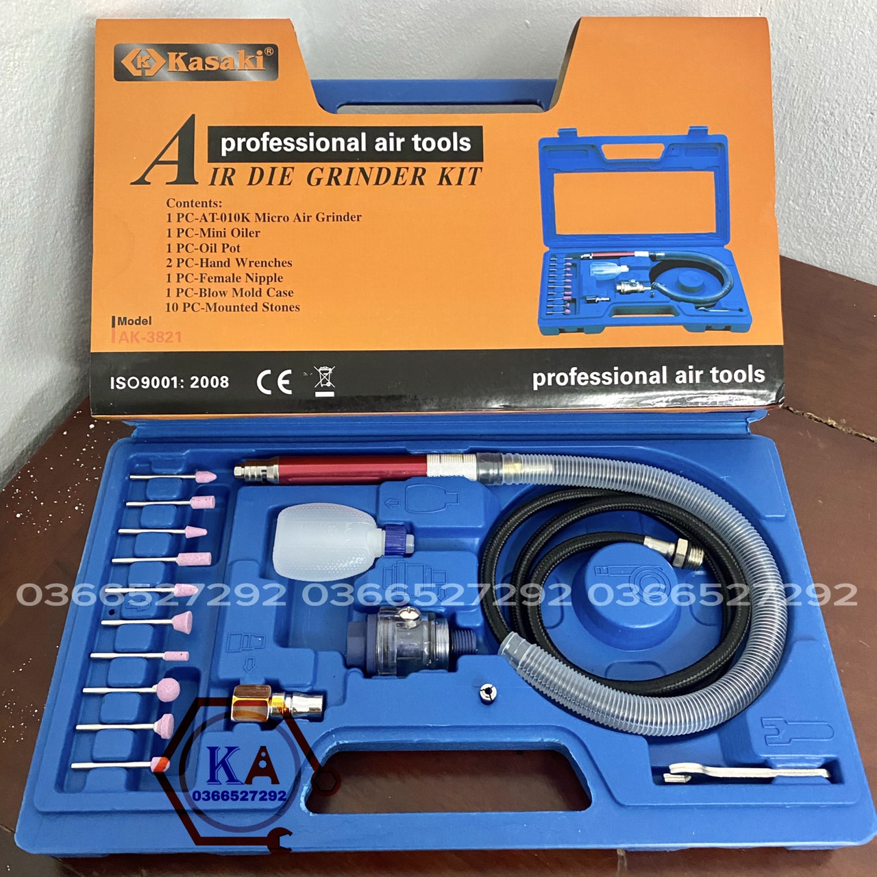 Bộ máy mài hơi cầm tay dạng bút KASAKI