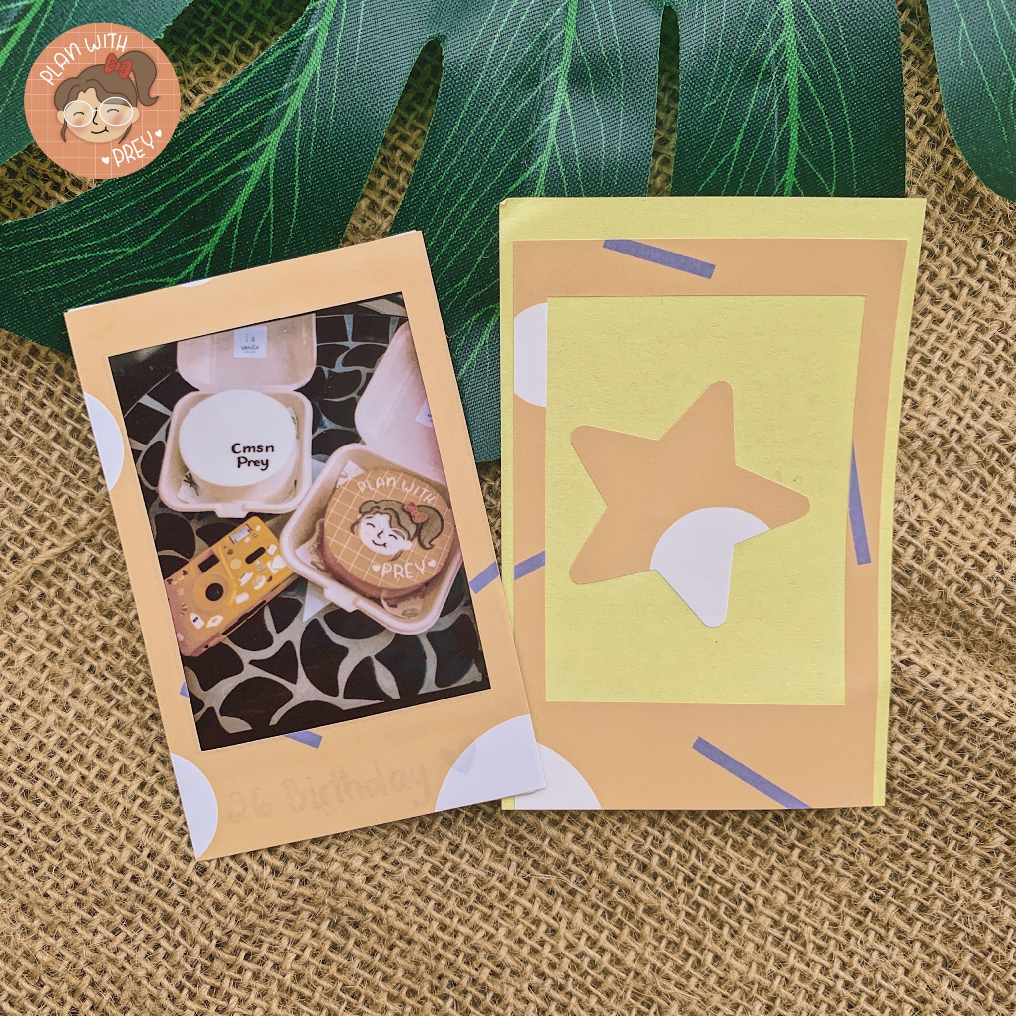Sticker Polaroid Instax Mini Frame | Sticker Khung ảnh Instax Mini Fujifilm | Designed by Plan With Prey Studio