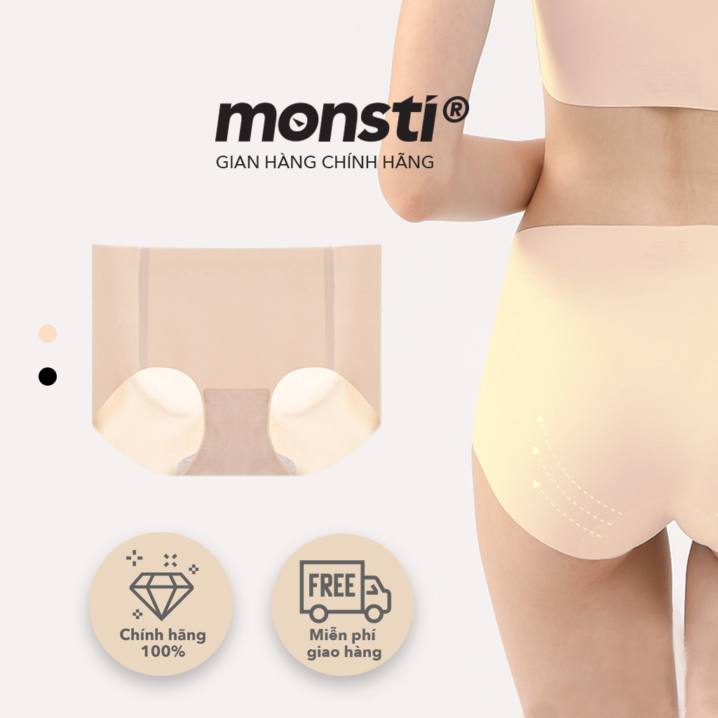 Quần lót nữ không viền, thiết kế nâng mông vừa 3D, mềm mại như làn da thứ 2 Monsti