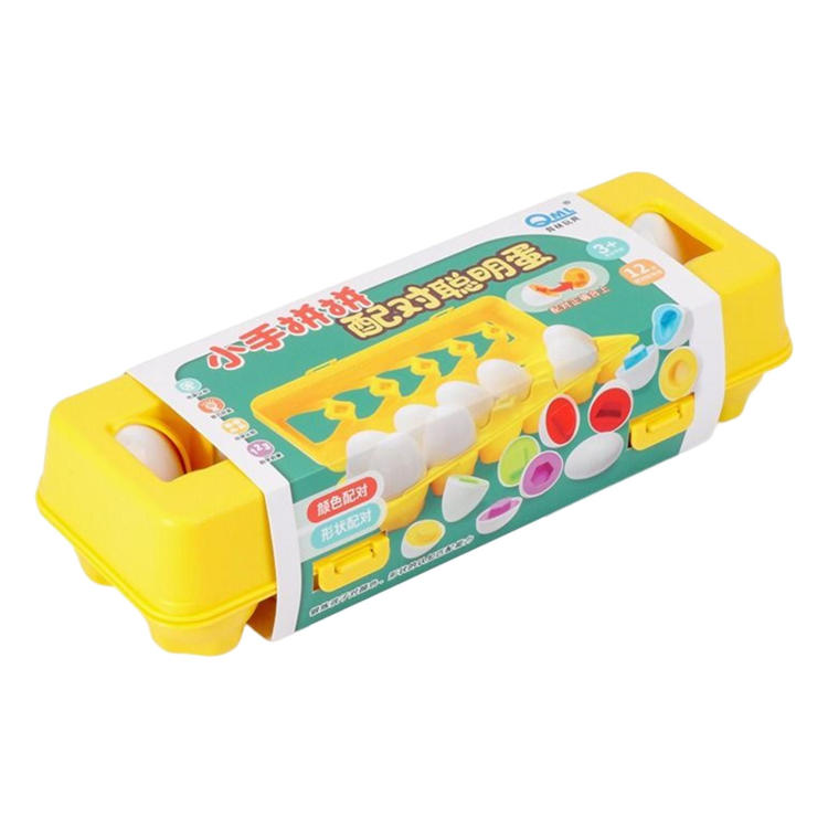 Montessori Eggs Color and Shape Matching Toy Preschool Learning