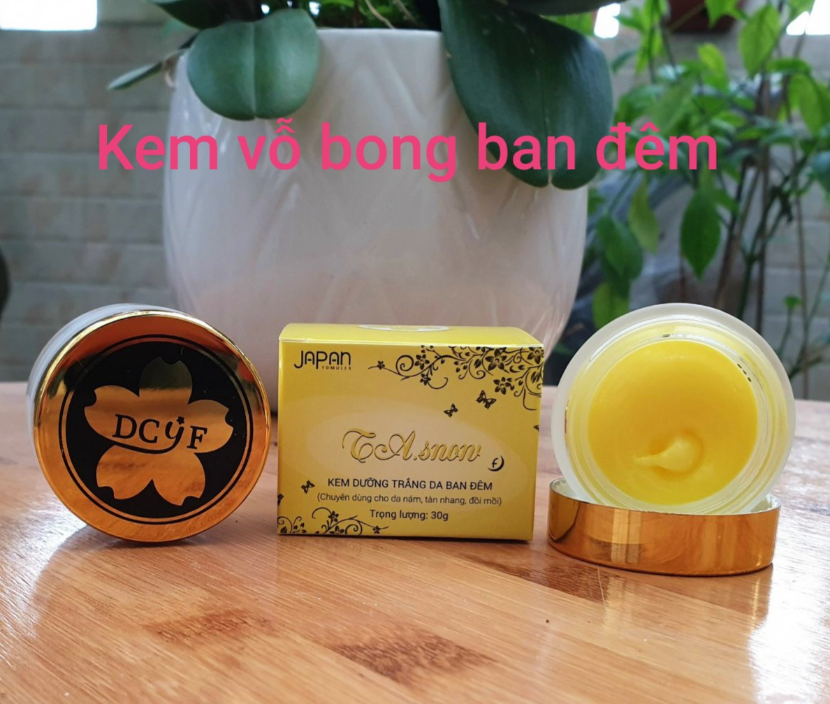 Kem vỗ bong trắng da Ban đêm TA snow, dùng cho da nám, tàn nhang, đồi mồi - Kem vỗ bong đêm ta snow