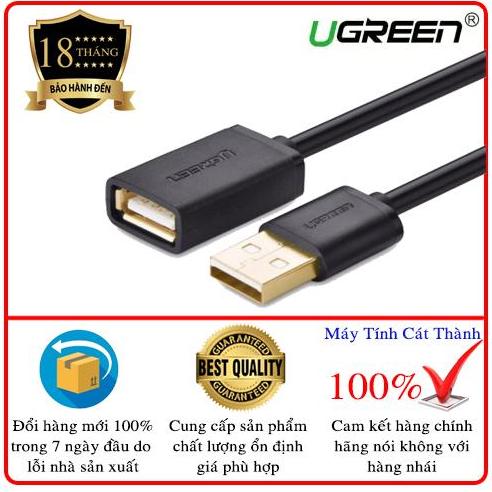 Dây usb 2.0 nối dài mạ vàng dài 5m ugreen us103 10318