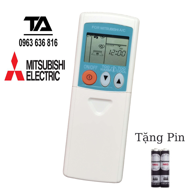 Remote máy lạnh mitsubishi - điều khiển điều hòa mitsubishi - Hàng Tốt