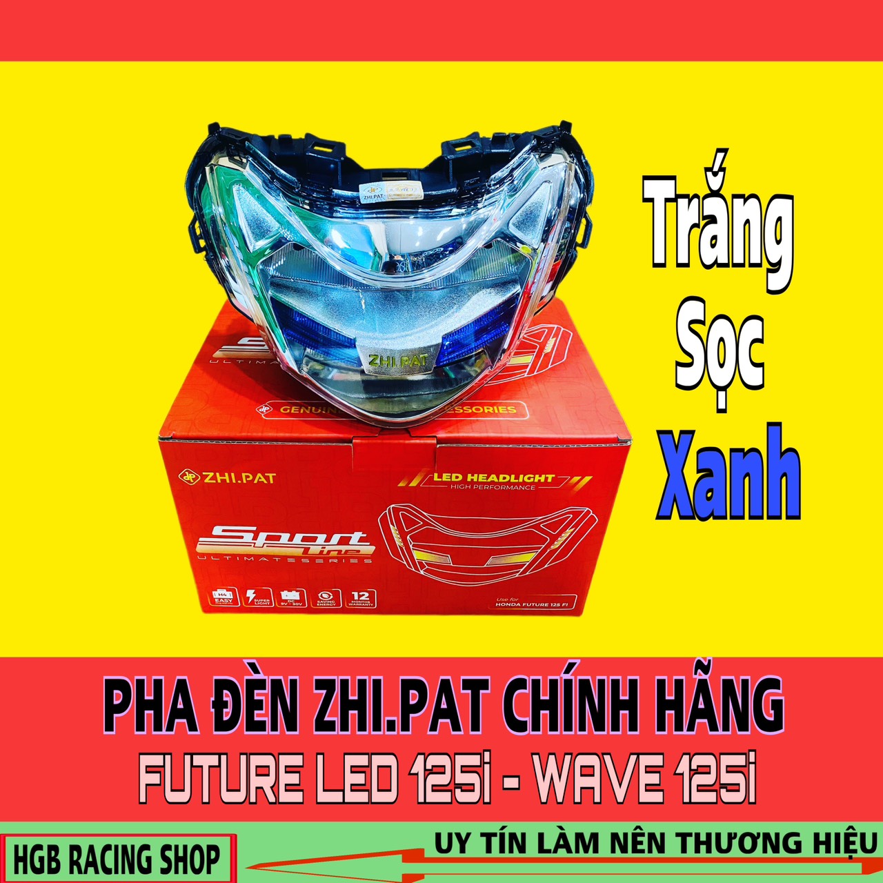 Pha đèn led 2 tầng ZINPAT dành cho FUTURE LED - WAVE 125i