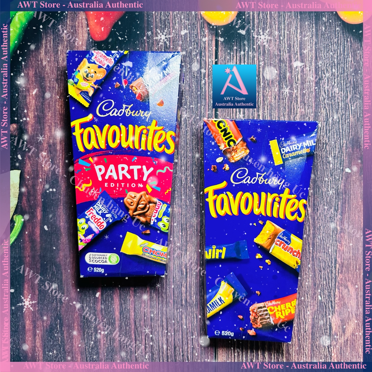 [Hàng Úc] Socola sữa Cadbury Dairy Milk Favourites Party 520g