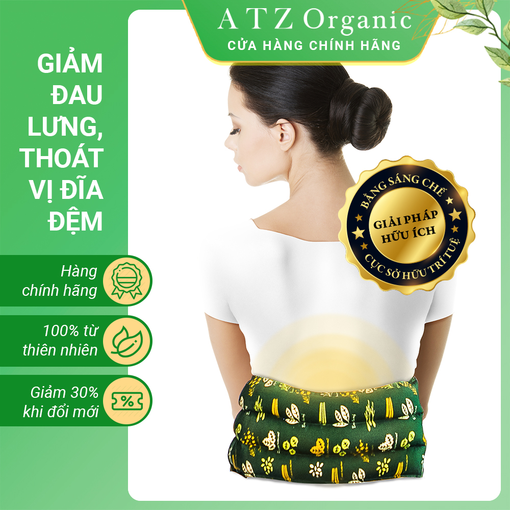Túi Chườm Lưng Thảo Dược ATZ Healthy Life - giúp giảm đau lưng, cột sống tăng tuần hoàn máu