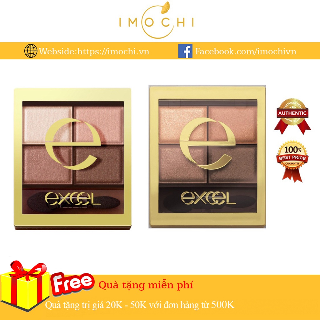 Phấn mắt excel skinny rich shadow nhật bản