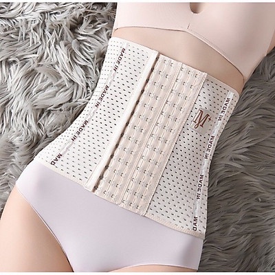 Gen đai nịt bụng m+ 6 hàng móc cài nịt bụng giảm eo định hình thon gọn