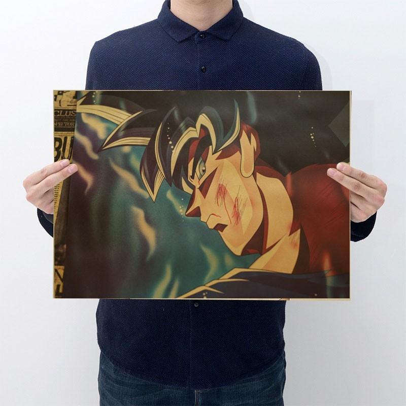 Poster Dragon Ball Dán Tường kích thước 50.5x35cm - Tranh Nhân vật hoạt hình Dragon Ball dùng trang trí nội thất