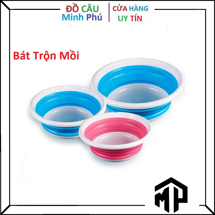 Bát Đựng Mồi, Trộn Mồi Câu Cá Gấp Gọn Cực Kỳ Tiện Lợi - Minh Phú