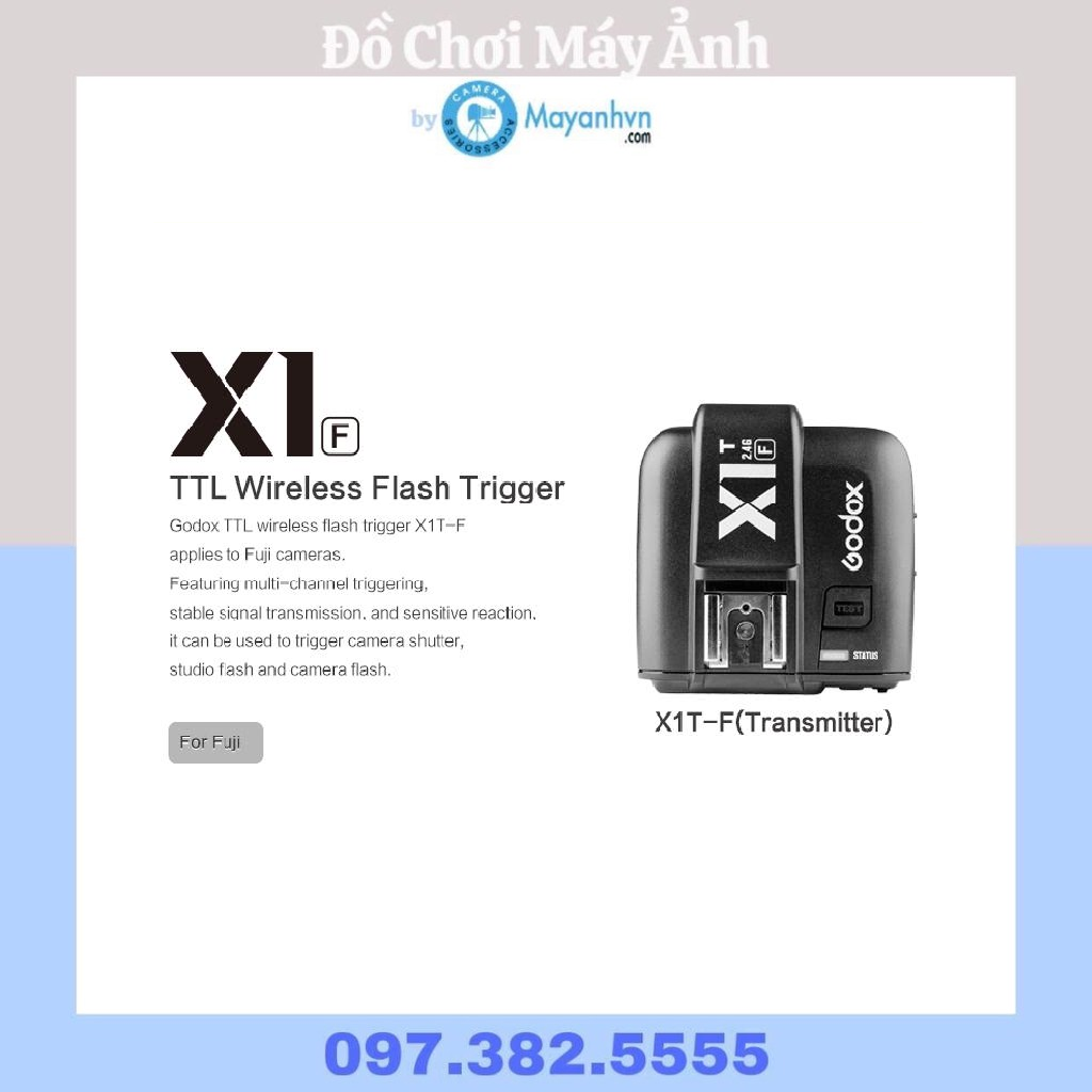 Trigger Godox X1T-F for Fujifilm