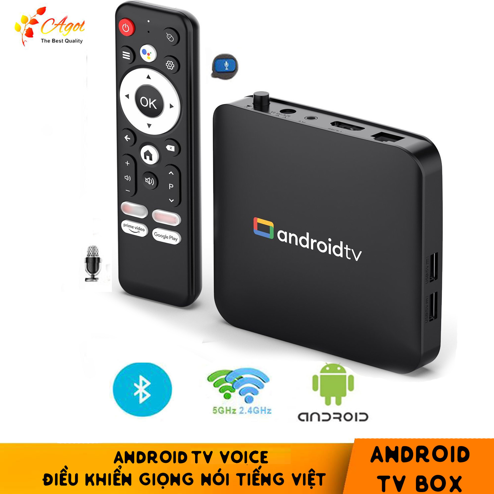 Android Tv with Vietnamese Voice Control Supports Bluetooth Dual-Band Wifi, Pre-Installed Cable Tv and Free Hd Movie Viewing Permanently
