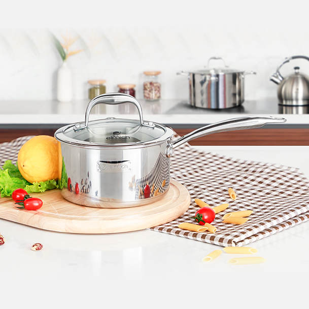 Quánh Inox 3 lớp cao cấp đáy liền Trimax XS EL-3745 size 16cm,ECO EL-3990 size 16cm