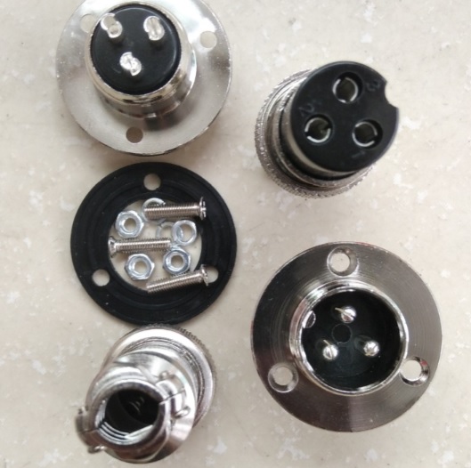Bộ giắc cắm đực và cái M19 3 chân