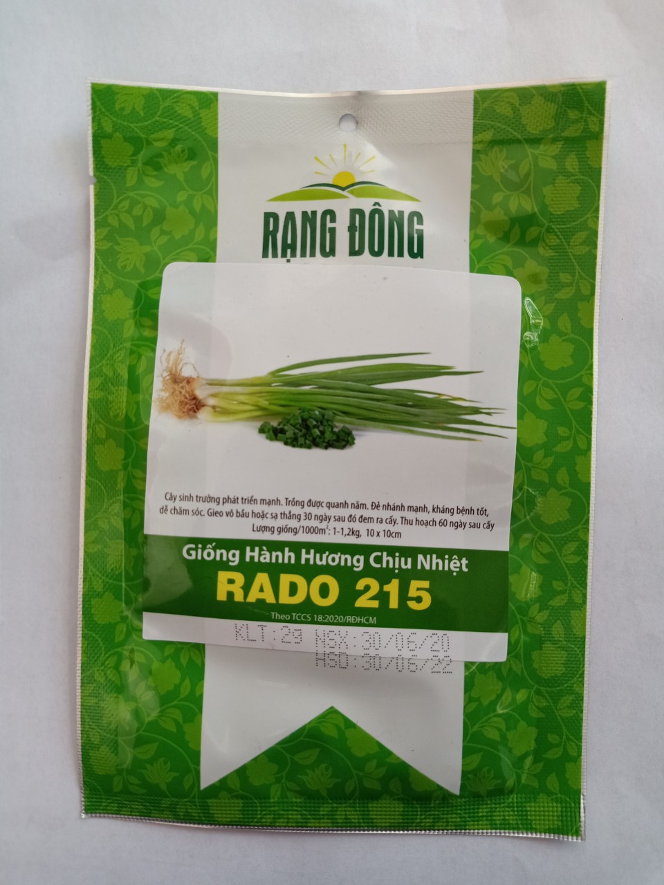 Hạt giống hành hương chịu nhiệt Rạng Đông