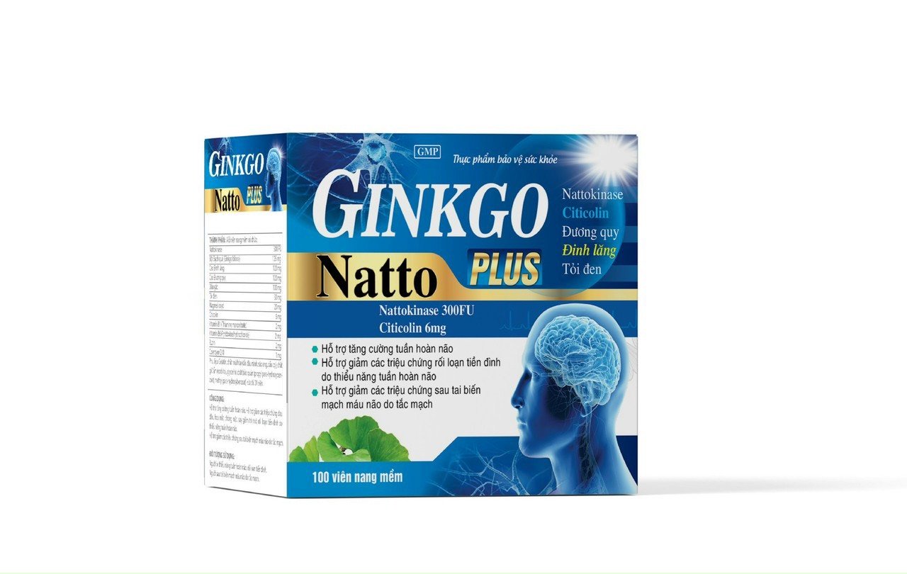Hoạt Huyết Dưỡng Não Ginkgo Natto Plus Thiếu Máu Gây Đau Đầu, Chóng Mặt
