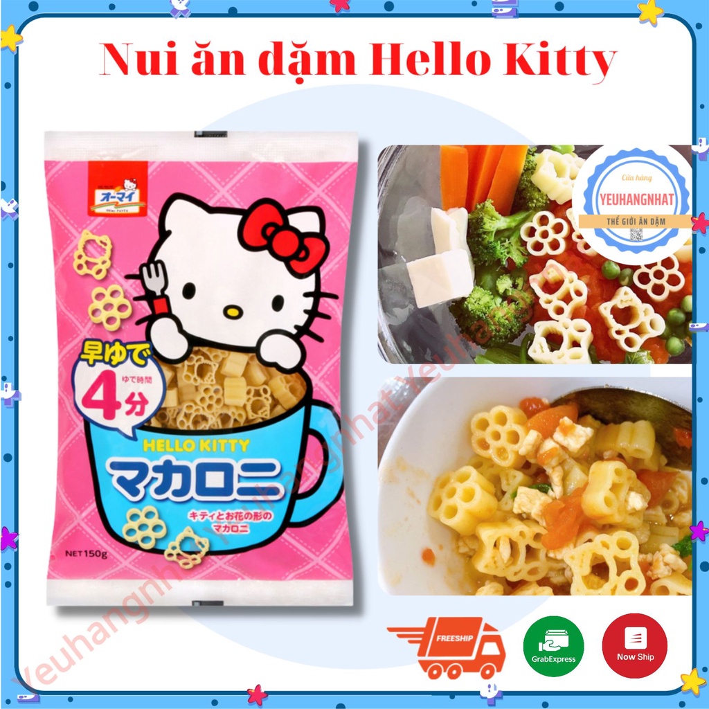 Nui Hình Hoa Hello Kitty Nội địa Nhật Bản cho bé ăn dặm từ 9M+ 150g