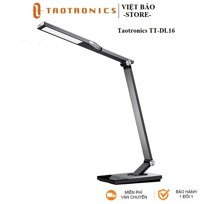 Đèn led để bàn thông minh taotronics tt-dl16, 12w, 5 chế độ ánh sáng, 6 mức sáng, thân kim loại