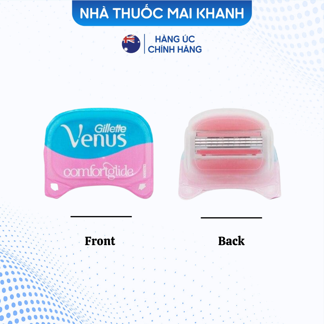 Đầu lưỡi rời thay thế dao cạo có đầu bơ gillette venus