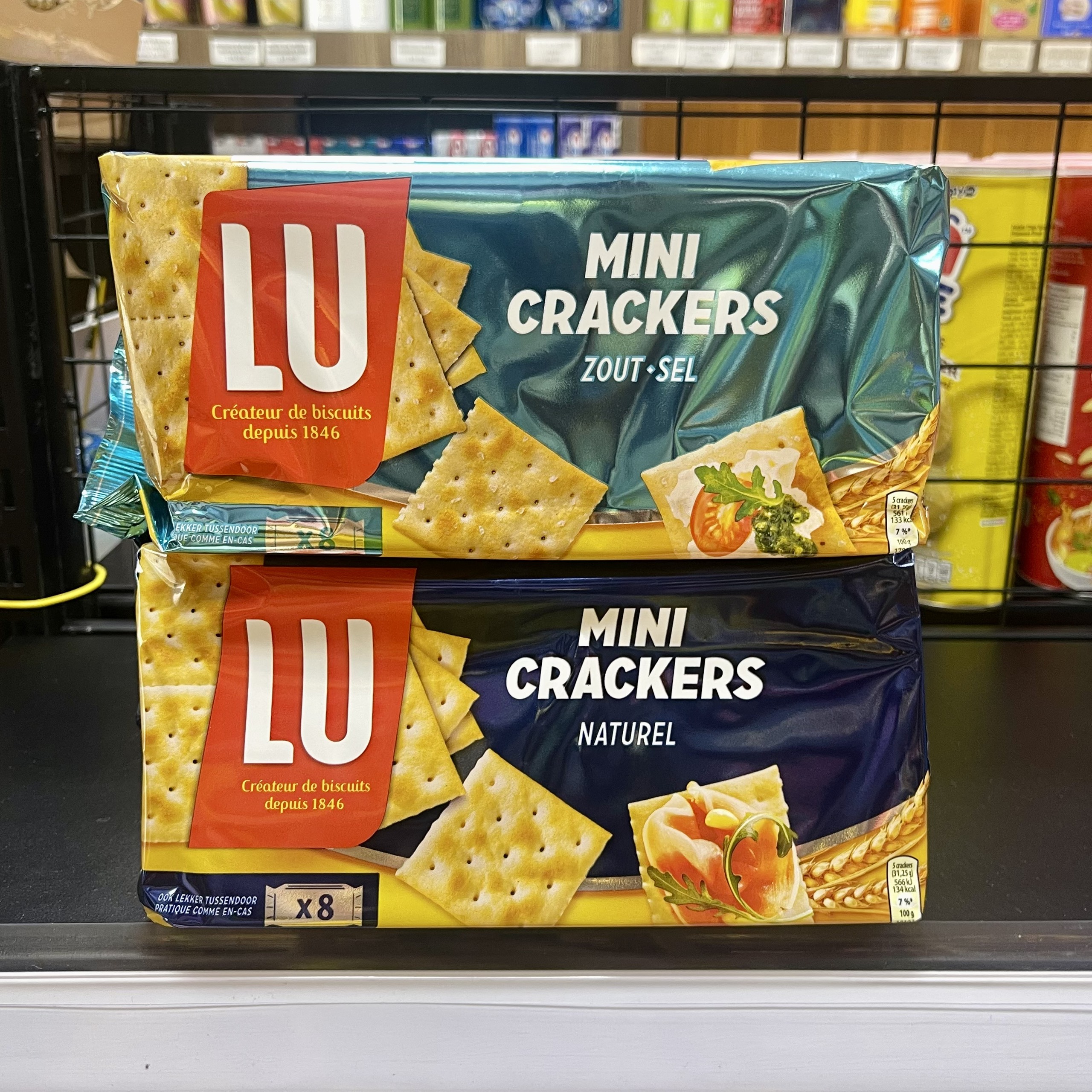 Bánh quy Lu Mini Cracker Naturel Zout Sel Pháp 250g