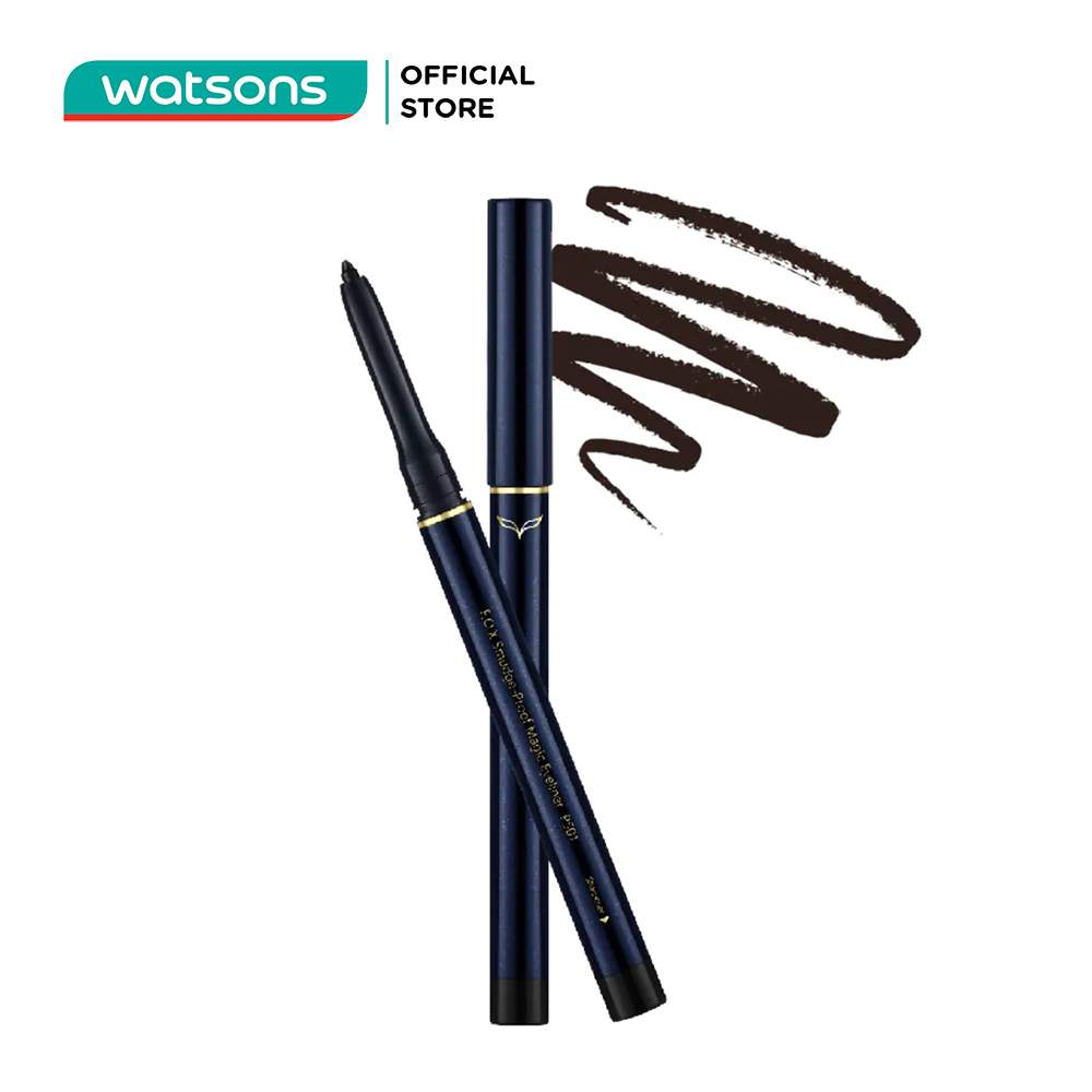 Chì kẻ viền mắt f.o.x smudge-proof magic eyeliner chống lem 0.3g