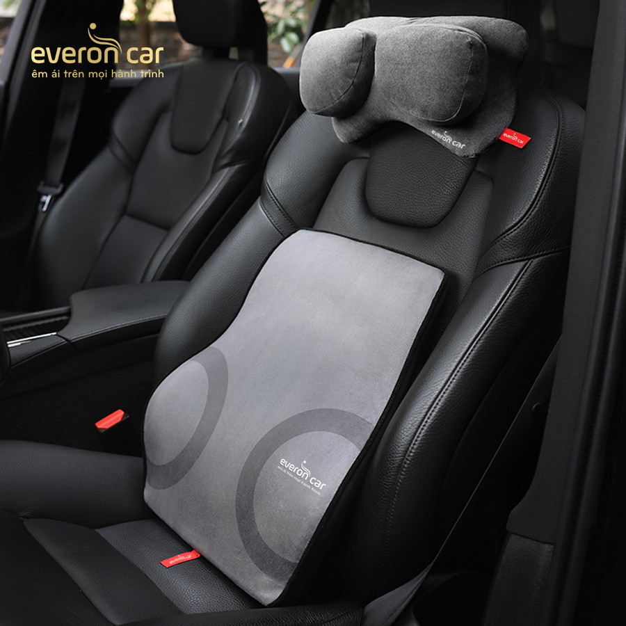 gối tựa lưng ô tô, đệm lưng xe hơi, chất liệu 100% cao su non cao cấp êm ái, gối tựa xe hơi giảm đau mỏi cột sống lưng, siêu đàn hồi, bền bỉ cùng thời gian