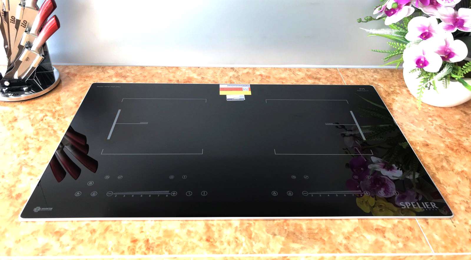 Bếp từ đôi spelier spm-988i plus - nk malaysia - bh 3 năm
