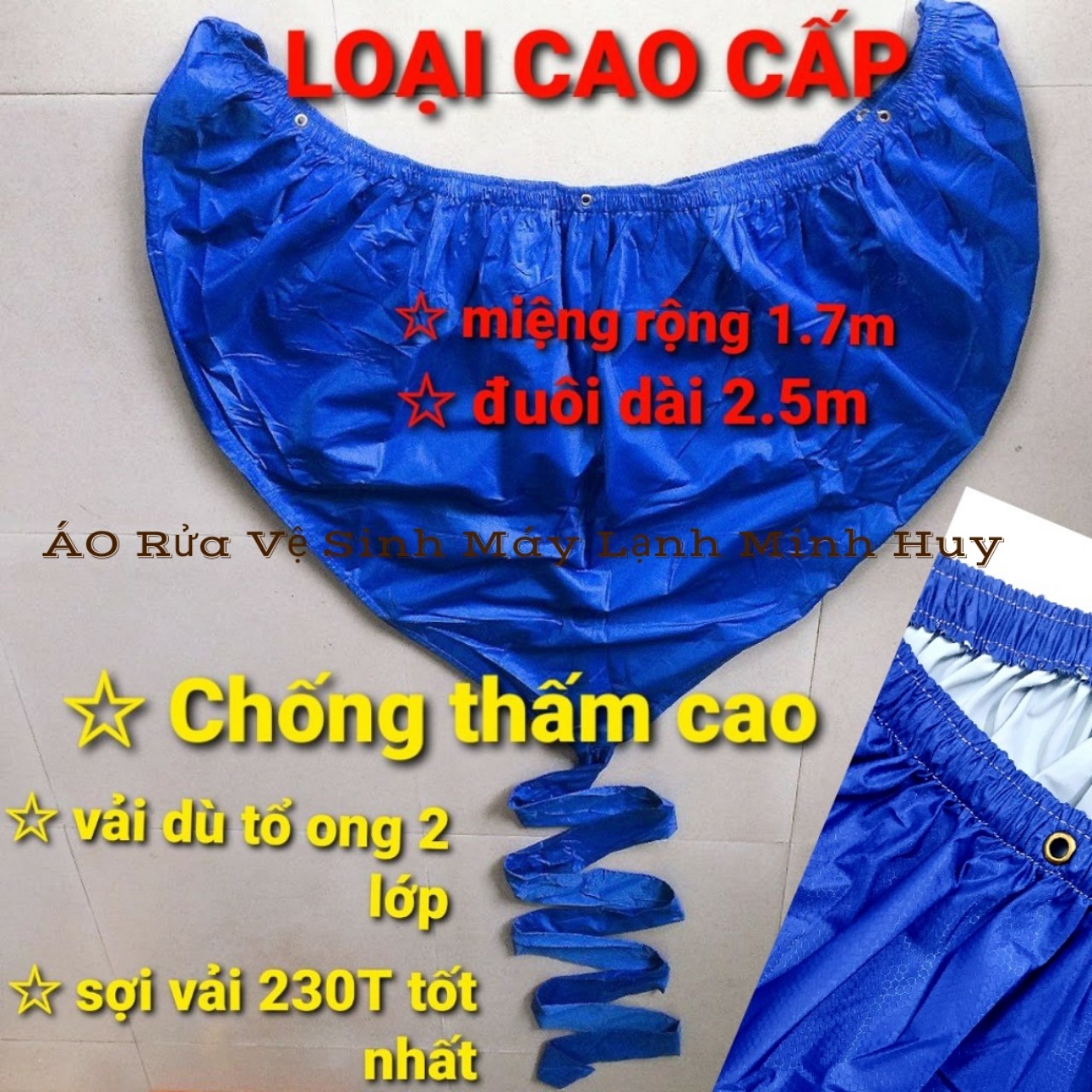 [HCM](loại xịn - tặng dây sỏ)  [LOẠI THỢ CHUYÊN SỬ DỤNG] áo trùm vệ Sinh máy lạnh cho gia đình
