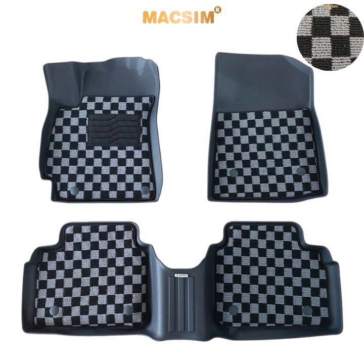 [Genuine] Hyundai Elantra 2023+ Macsim Car Floor Mats – 2 Checkered Layers, Standard Fit, Long-Term Use (Code 03) Giá 4,200,000 Đồng*Miễn phí vận chuyển