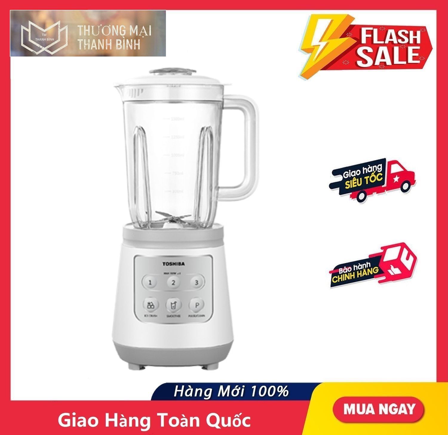 Máy xay sinh tố toshiba bl-70pr1nv - hàng chính hãng