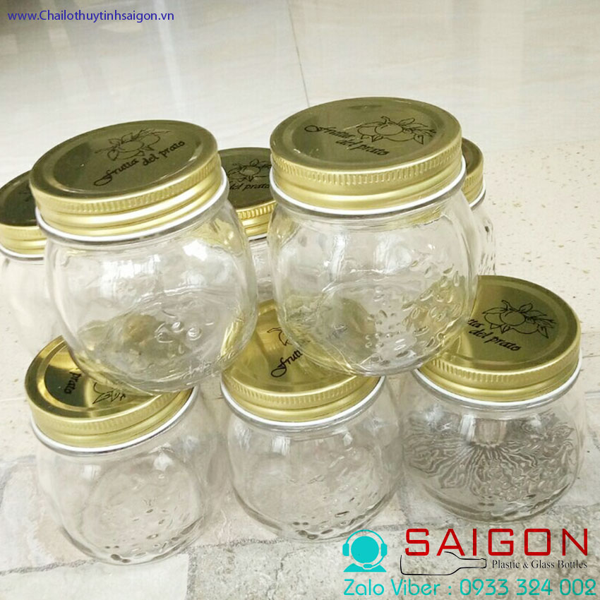 [HCM]Hũ Mason 300ml Nắp Thiết ( Frutta Del Pratp )
