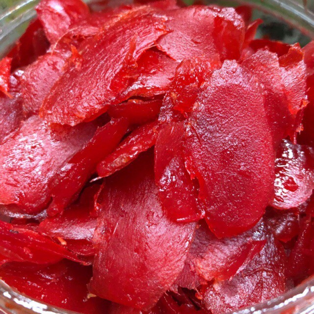 mứt gừng đỏ 500g ( dùng làm nhân bánh TRUNG THU thập cẩm)-DATE MỚI