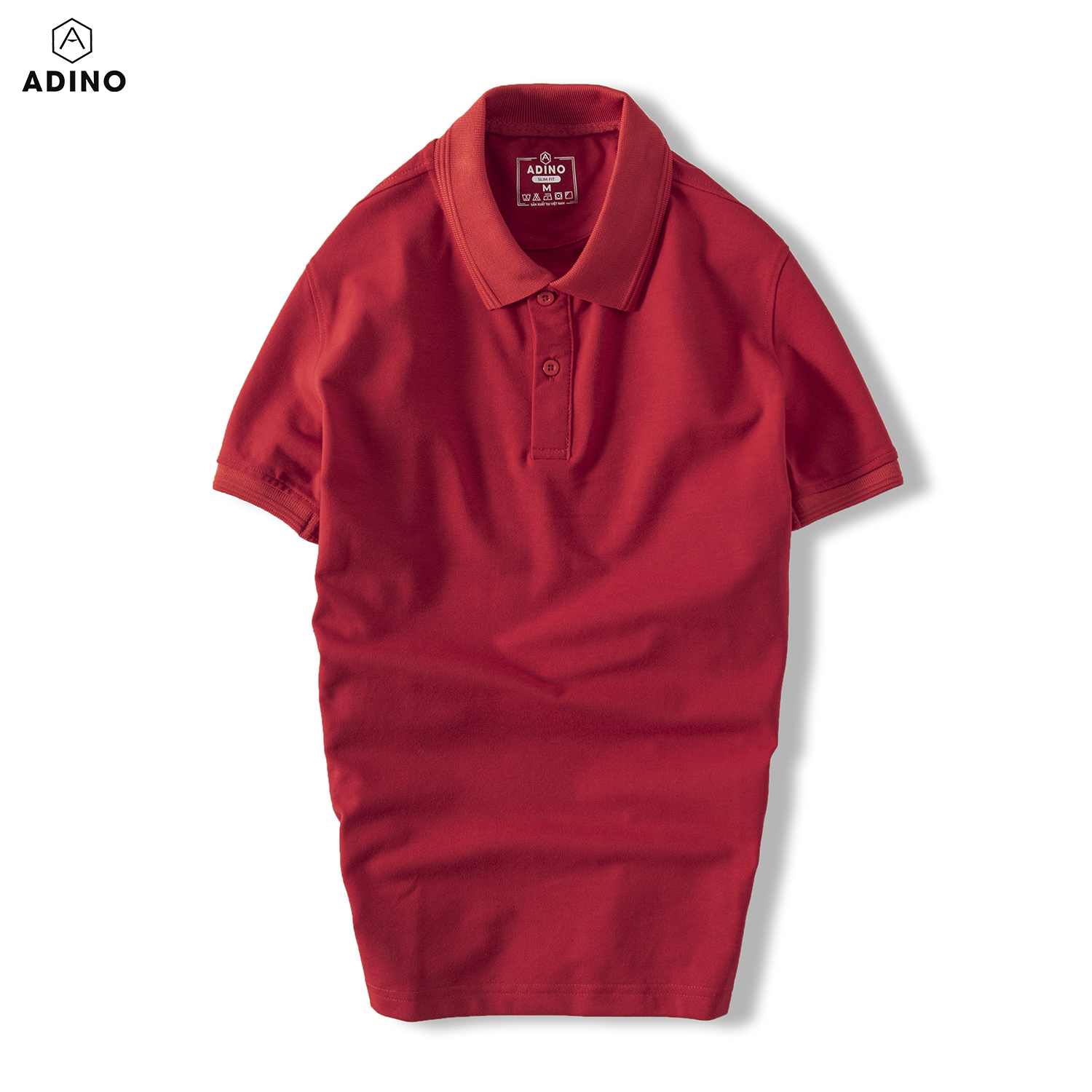[Nhập LazXuHuong1- giảm 20k đơn 149k|Áo thun có cổ nam màu nâu phối viền chìm ADINO vải cotton polyester mềm dáng slimfit công sở hơi ôm trẻ trung AP87 - 8