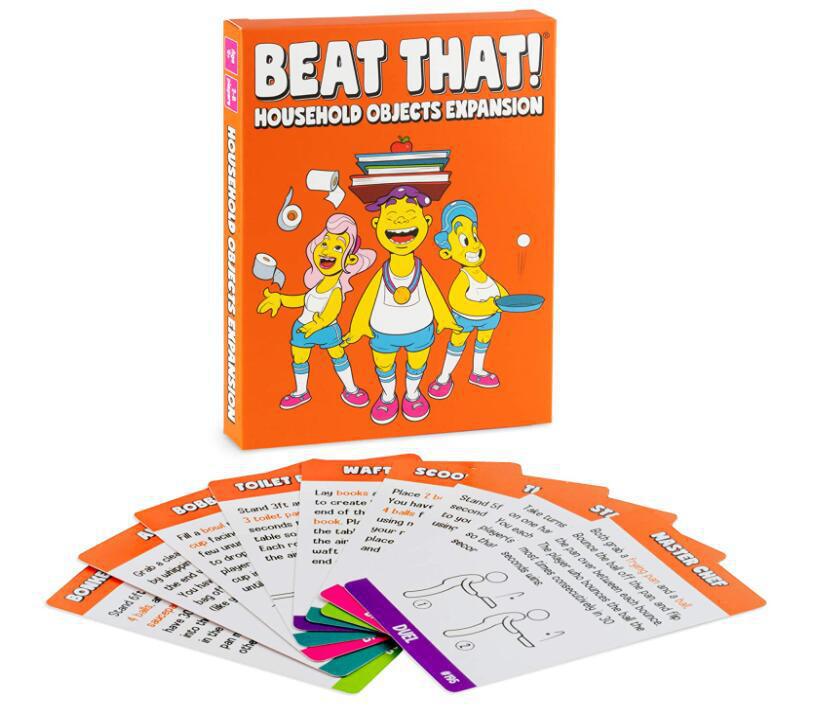 XIR Thẻ Trò Chơi Đoàn Tụ Gia Đình Cho Trẻ Em Và Người Lớn Beat That! - Đánh Bại Tất Cả Các Thẻ Board Game Tiếng Anh Của Anh Ấy RR20