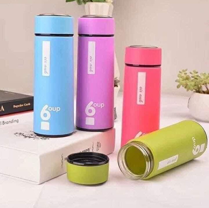 [SIÊU KHUYẾN MẠI CHỈ 1 THÁNG GIẢM 50%] Bình đựng nước chống nóng/ Bình giữ nhiệt chính hãng 6 OUP lõi thủy tinh 450ml, bình thể thao 450ml, Kiểu dáng đẹp, sang trọng, giữ nhiệt trong 6-8 tiếng. (Màu ngẫu nhiên)