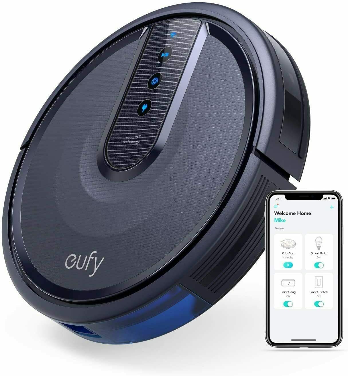 Robot hút bụi, Anker eufy 25C Wi-Fi Connected Robot Vacuum, ANKER Certified Refurbished. 2 Year Comprehensive Warranty Included, Provided by Allstate