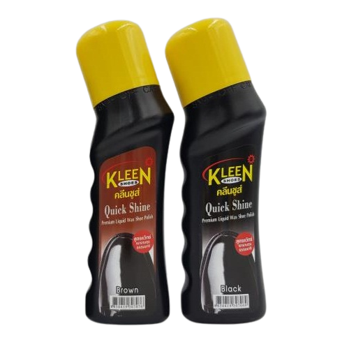 Kleen Shoes Quick Shine Premium liquid Ưax Shoes Polish Thailand 75ml