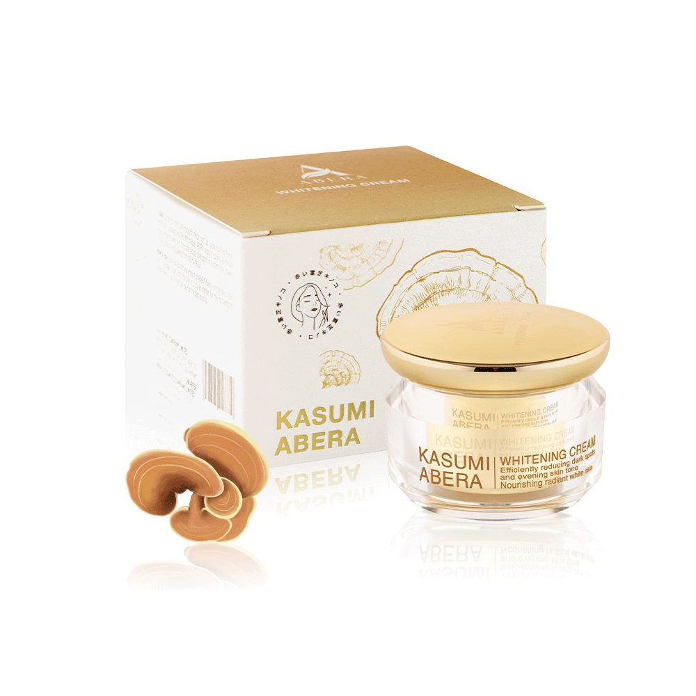 Kem mờ nám tàn nhang Nhật Bản Kasumi Abera 20g thành phần từ nấm linh chi đỏ và nhân sâm