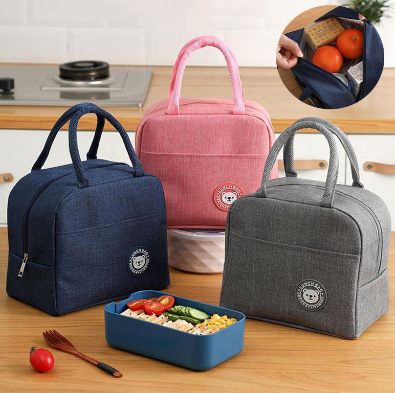 Túi Giữ Nhiệt Đựng Cơm Bento Dày Dặn – Túi Đá Khô Di Động, Túi Đựng Hộp Cơm Cách Nhiệt Tiện Lợi