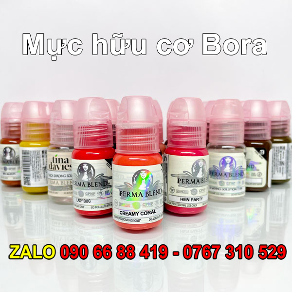 Mực xăm Perma Blend 15ml - Mực phun xăm Môi Mày Mí lên màu đậm và tươi đẹp tự nhiên - Mực hữu cơ bền không phai màu