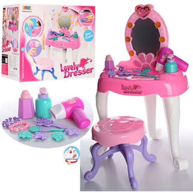 Đồ chơi Bàn trang điểm kèm ghế ngồi có âm thanh và ánh sáng