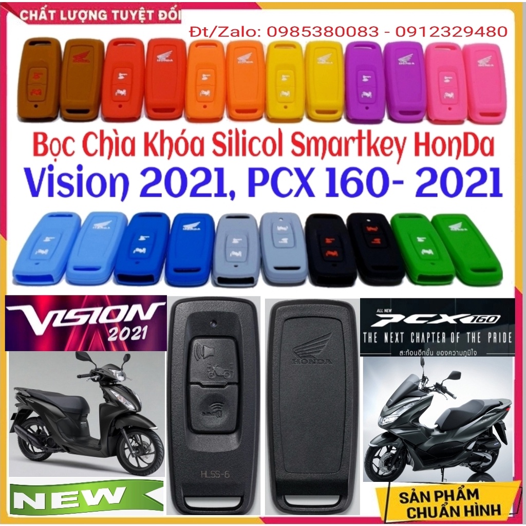 Bọc silicol smartkey bảo vệ remote honda vision 2021 - vision 2022, pcx 160- 2021 - bọc silicon