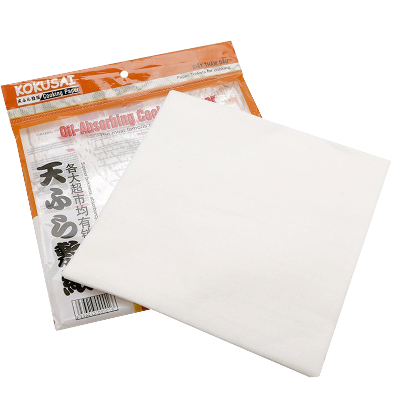 Giấy thấm dầu mỡ chiên rán kokusai 24.5cmx24cm 20 tờ/túi