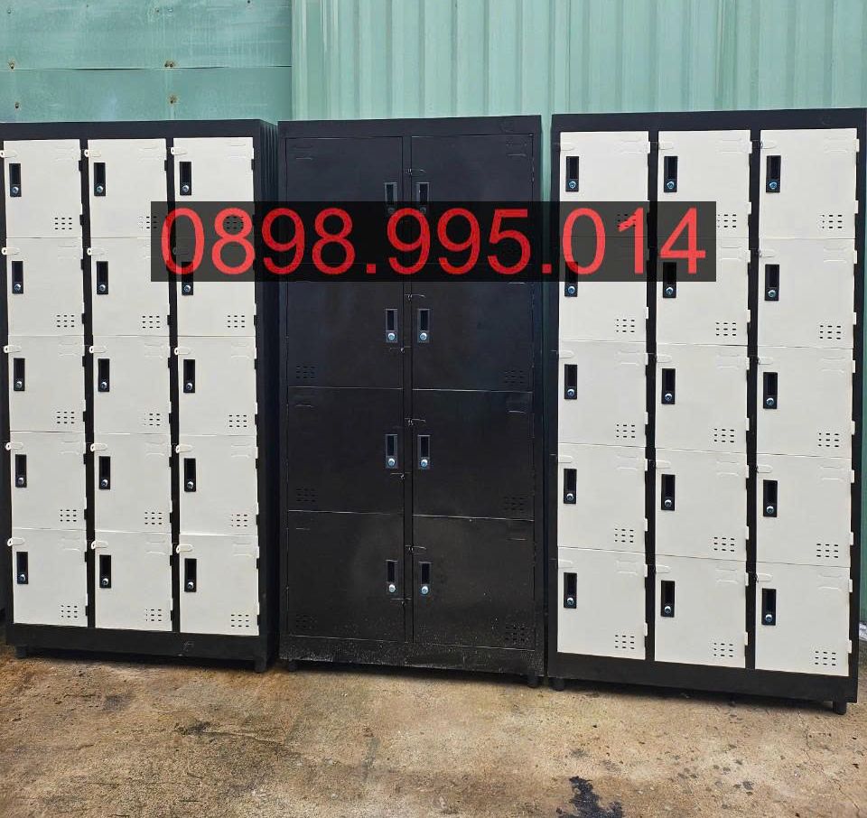 Tủ sắt văn phòng - Tủ locker 15 ngăn có khóa riêng từng ngăn giá rẻ, giao hỏa tốc hcm