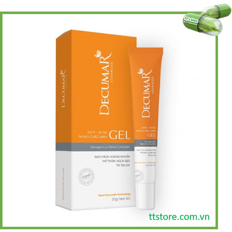 [HCM][NEW_Decumar Advanced] Gel ngừa mụn Nano curcumin (Tuýp 20g) [Decuma/ advance/ new/ kem nghệ]