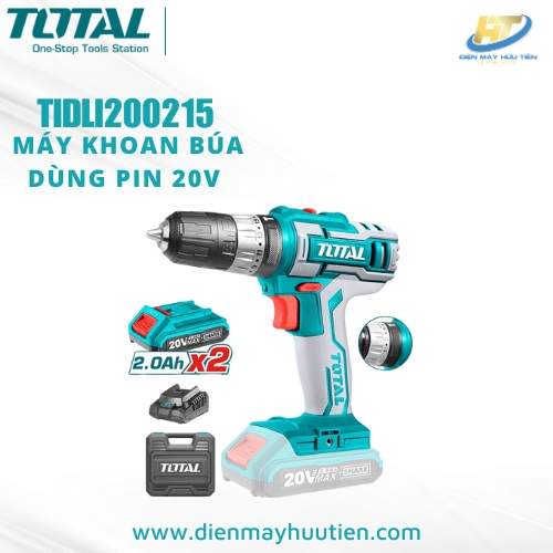 Máy khoan búa dùng pin P20S Total TIDLI200215